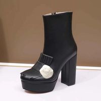 Wholesale 2021 high quality heels boots ankle b oots leather women s shoes Martin