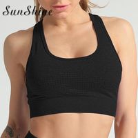 Wholesale Gym Clothing Skinny Women Sporting Vest Pure Color Seamless Hollowing Out Elastic Top Crop Tank Long Sleeve Workout Stretchy Blouses Clothes