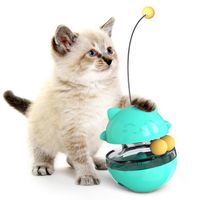 Wholesale Cat turntable tumbler leaking food ball funny cat stick toy multifunctional Teething Chew Tug Toys Aggressive Chewers Large Breed
