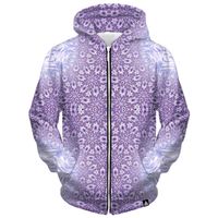 Wholesale Black starry sky pattern men s Zip up Hoodie visual impact party top punk goth round neck high quality American sweater hoodie