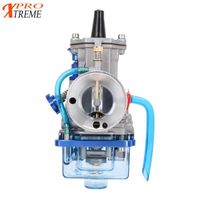 Wholesale Pedals Motorcycle Universal Carburetor For Keihin PWK MM T T Blue Transparent Cover Bowl With Power Jet Dirt Bike