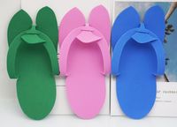 Wholesale Disposable Slippers Bathroom EVA Flip flops Home Travel Thin Foam Shoes for Men and Women