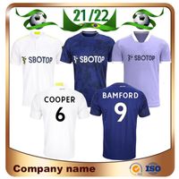 Wholesale 21 Leeds JAMES soccer jersey Home ALIOSKI COOPER T ROBERTS JANSSON BAMFORD HERNANDEZ KLICH Away maillots football shirts uniforms sale