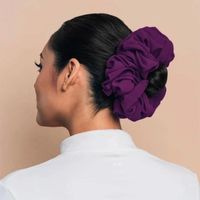 Wholesale Hair Accessories Malaysian Bunch Tie For Muslim Women Chiffon Rubber Band Beautiful Hijab Volumizing Scrunchie Large Headscarf