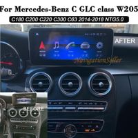 Wholesale Qualcomm Android G Car dvd Player radio multimedia GPS Navigation For Mercedes Benz C GLC Class W205 NTG5 with Wireless Apple Carplay Split Screen