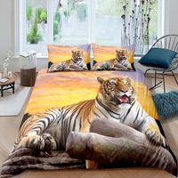Wholesale Bedding Sets D Printing Animal Tiger Set Queen King Size Luxury Comforter Duvet Cover Quilt Covers Pillowcases