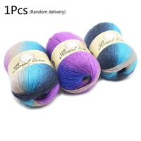 Wholesale Yarn Soft Worsted Rainbow Gradient Colors DIY Baby Knitting Wool Shawl Scarf Crochet Thread Supplies