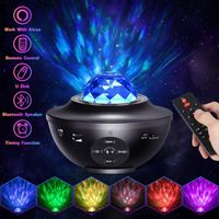 Wholesale LED Laser Projector Light Starry Sky Water Waving Romantic USB Bluetooth Music Player Remote Control Sound Activated Lamp Gifts