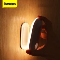 Wholesale Night Lights Baseus LED Indoor Light Wall Lamp PIR Motion Sensor Human Induction Entrance Aisle Sconce For Stairs Home Bedroom