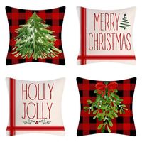 Wholesale Cushion Decorative Pillow Christmas Pillow Covers X Set Of Holiaday Theme Throw Covers Home Rustic Linen Pillowcases With Half Blank Fo