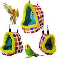 Wholesale Winter Warm Parrot Nest House Hanging Bed Cave for Parakeet Hamster Sleeping Bag Toy S M L Bird Supplies Drop Ship
