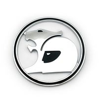 Wholesale Chrome Color Customs Auto Badge Wheel Steering Decoration MM Hsv Lion Car Emblem Logo Stickers