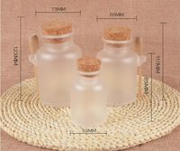 Wholesale Storage Bottles Jars ml ml ml Frosted Plastic Empty Bottle With Wood Lid Bath Salt Smalls Powder CosmEtic Containers