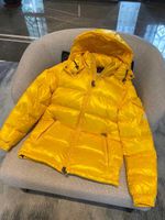 Wholesale Branded Designer Mens Maya Down Jacket Parkas Monler Winter Warm Italy Italian Boy Hooded Letter Black Yellow Silver Cute Zipper Outwear