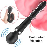 Wholesale Powerful male and vibration console female AV stick clitoris stimulator G spot anus ball dual motor masturbation massage