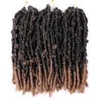 Wholesale easy install strong neat top Butterfly Locs Crochet Hair Inch Pre looped Distressed Locks Naural Synthetic Braidin Extensions For Black women