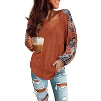 Wholesale Women s T Shirt Plus Size Orange Contrast Eyelet Thermal Knit Top Mujer Camisetas Woman Harajuku Tshirts Oversized One Piece Clothes X
