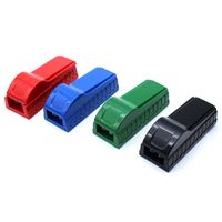Wholesale Smoking Colorful Plastic Portable Dry Herb Tobacco Preroll Rolling Roller Double Tube Filling Machine Filter Cigarette Holder Innovative Design DHL Free