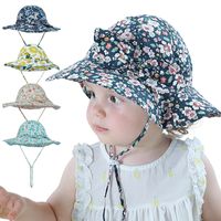 Wholesale Baby Summer Hat Adjustable Sun Baby Cap SPF50 Travel Beach Caps Baby Swimming Hat for Year Bowknot Flower Girl Kids Sun Hat