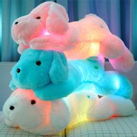 Wholesale New Year cm Length Creative Night Light Led Lovely Dog Stuffed and Plush Toys Best Gifts for Kids and Friends Yzt0145b Q0727