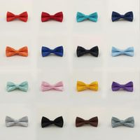 Wholesale Boy Good Quality Bowtie For Men Banquet Wedding Party Kids Adjustable bow tie Butterfly Knot Black Red White Mens Bowties