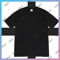 Wholesale Cross Box Top Mens Womens Luxurys Designers T Shirts Casual Shirt Knitting Mens Clothing Pattern Printed Tees Tops Oversize