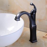 Wholesale Bathroom Sink Faucets OUYASHI Basin Faucet Deck Mounted Water Tap Classic Cold And Mixer Single Handle Hole Countertop