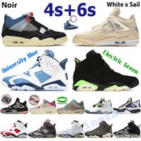 Wholesale 4 s Men basketball shoes white x sail bred guava ice noir oreo s sneakers electric green UNC university blue black cat mens sports trainers