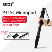 Wholesale Tripods BEXIN P315C Scalable Technology Carbon Fiber Monopod Unipod Portable Outdoor Camera Shooting Stand