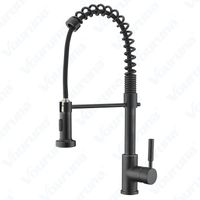 Wholesale Kitchen Faucets Vouruna ORB Faucet Pull Down Spring Sink Mixer Tap Oil Rubbed Bronze Solid Brass