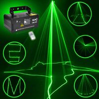 Wholesale Effects Remote mw Green Laser Projector Professional Stage Lighting Effect DMX Scanner DJ Disco Party Show Lights