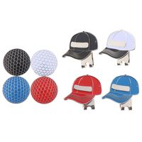 Wholesale Golf Training Aids Magnetic Outdoor Alloy Marker Supplies Accessories Ball Mark With Hat Clip