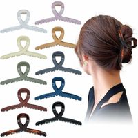 Wholesale 10 Pieces Big Plastic Hair Claw Clips Inch Nonslip Jaw Clips for Thick Hair Banana Clips for Women and Girls