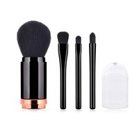 Wholesale Makeup Brushes PcFour In One Retractable Dust proof Travel Outfit Mini Brush Professional Tools Soft And Easy To Wear