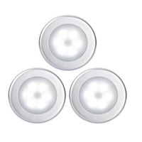 Wholesale 6 Led Night Light Wall Lamp Sensor Motion Bulbs Emergency Dry Pc Round Aaa Closet Pir Body Activated Induction W