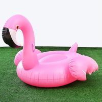 Wholesale 1 M Giant Inflatable Flamingo huge Swan swimming floating animal Toy Float Swan Cute Ride On Pool Swim Ring For Summer Holiday Fun Party