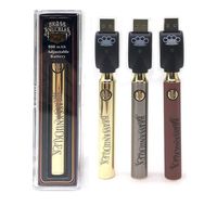 Wholesale Brass Knuckles Battery mAh mAh Gold Wood Slivery Preheat Adjustable Voltage Vape Pen BK Thread Cartridge law
