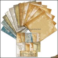 Wholesale Arts Gifts Home Garden Other Arts And Crafts Sheets quot X6 quot Aged Patterned Paper Pad Scrapbooking Pack Handmade Craft Background Card Pa