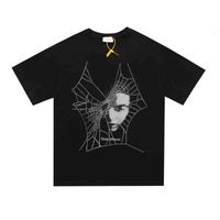 Wholesale Rhude t ss Shirt Men Women High Quality Dark Spider Printing Short Sleeve T shirt Tops Tee Think Different