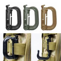 Wholesale Grimloc Molle Carabiner D Locking Ring Plastic Clip Snap Type Buckle Carabiners Keychain ITW fastener Bag Buckles