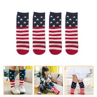 Wholesale Men s Socks Set Pairs Independence Day Mid calf Baby Cotton Infant Stockings