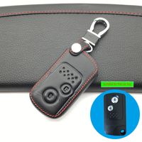 Wholesale 99 Praise Leather Keychain Car Key Cover Case For Honda Accord CIVIC CRV Fit Buttons Smart Remote