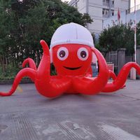 Wholesale Customized inflatable sea animal red octopus replica toys m m diameter for outdoor quarium And Amusement Park decoration