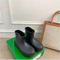 Wholesale Brand Women Rain Boots Rubber Ladies Walking Waterproof Ankle Rainboots Casual Thick Bottom Short Boot