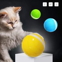 Wholesale Cat Toys Smart Interactive Toy Pet Ball LED Auto Rolling Flash Amusing Waterproof Silicone USB Charging For Dogs