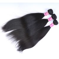 Wholesale Price Bulk Silky Straight Brazilian Human Hair Bundles Raw Unprocessed Natural Color Can Be Dyed