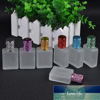 Wholesale 17ml Frosted Glass Steel Roller Ball Bottle For Essential Oil Mini Refillable Perfume Portable Travel Empty Container Storage Bottles Jars
