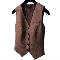 Wholesale Designers spring suit vest ladies waistcoat short jacket Casual ol Coat women