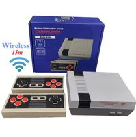 Wholesale 620 in New Bit G Wireless Video Game Console can store games Retro TV Console Box AV Output Dual Player Controller