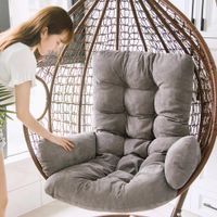 Wholesale Gray Swing Hanging Basket Seat Cushion Pillow Thicken High Resilience Corduroy Hammock Pad For Patio Garden Decor